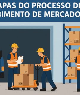 Quais são as etapas do processo de recebimento de mercadorias?